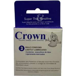  Crown Condoms 3 Pk