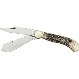   Turkey Saddlehorn Knife with Second Cut Bone Handles Sports