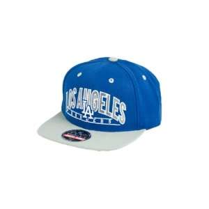 MLB Mens Los Angeles Dodgers Arched Snapback Cap (Blue/Grey 
