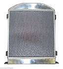 32 Ford Aluminum Radiator Chopped Ford Engine w/Cooler 1932 3 Row/Core
