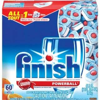 Finish Powerball Tablets, Orange Scent, 60 Count