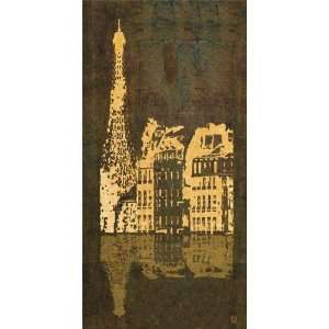  Gabor Ulveczki   Paris Quai * (gold Bronzed) Canvas
