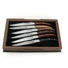 SCIP SR 1027A SR Laguiole Steak Knives with Assorted Wood Handle   Set 