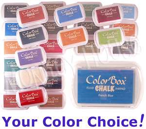 Colorbox fluid CHALK inkpad ink stamp pad, Colors A   L  