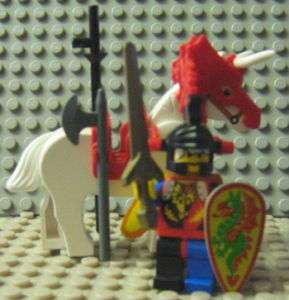 LEGO Dragon Knight w/Cape,Battle Horse,Shield & Sword  