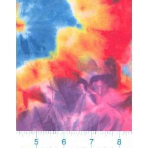  58 Wide Rainbow Tie Dyed Knit Fabric By The Yard Arts 