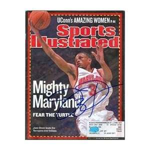 Juan Dixon autographed Sports Illustrated Magazine (MARYLAND)  