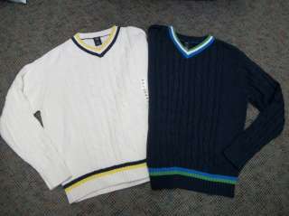   Boys GAP KIDS V Neck Cable Knit Sweaters XL 12 XXL 14/16 NWT  