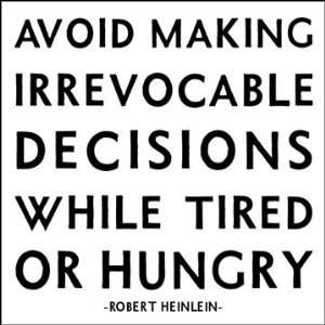  Quotable Irrevocable Decisions   Heinlein Magnet Kitchen 