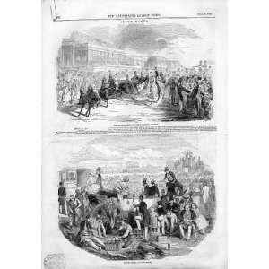  Ascot Races & Plate 1844 Antique Print