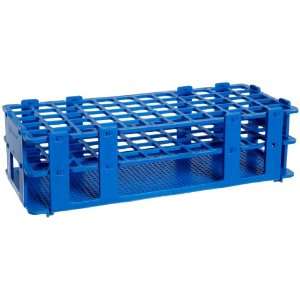   Test Tube Rack for 16mm Tube, 60 Place, Blue Industrial & Scientific