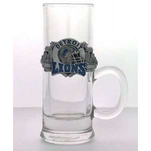    Detroit Lions Pewter Emblem Cordial Glass