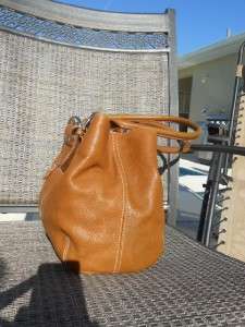 Tignanello Italian Leather Cognac Brown, Tote, Purse, Handbag  