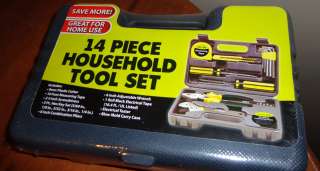 14 PIECE HOME USE HOUSEHOLD TOOL SET NEW SEALED BOX  