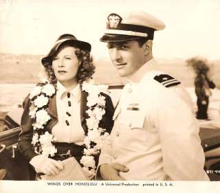 WENDY BARRIE & RAY MILLAND Wings over Honolulu 1937  