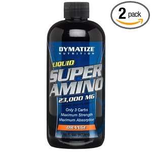 Dymatize Nutrition Super Amino 23000mg, Liquid, Orange, 16 Fluid Ounce 