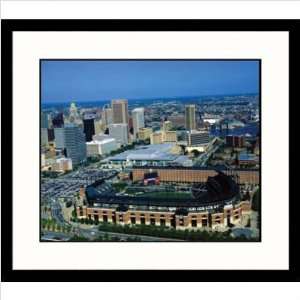 Aerial Baltimore Skyline and Camden Yards Framed Photograph   James 