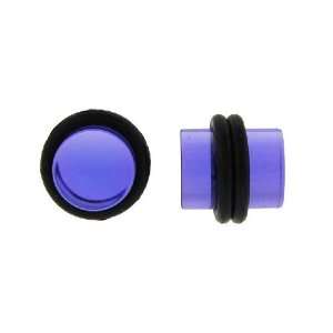  Blue Acrylic Plug, 10g   Sold As Pair Jewelry
