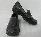 womens ladies bass black leather comfortable slip on lo quick