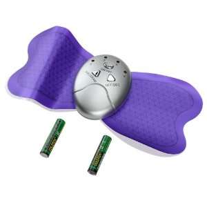   Mode Butterfly Shaped Electronic Pulse Muscle Slimming Massager Purple