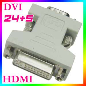 VGA 15 Male To DVI 24+5 Female Converter Adapter #8716  
