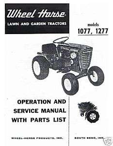 Wheel Horse Tractor Operation,Service & Parts Manual  