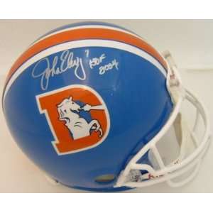  John Elway Signed Broncos D Logo Proline Helmet W/hof 