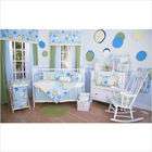 Brandee Danielle Minky Blue Bubbles Crib Bedding Collection (2 Pieces)