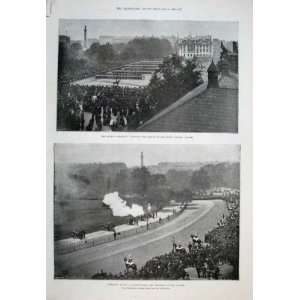  Trooping The Colour & Birthday Honours 1894 Old Print 