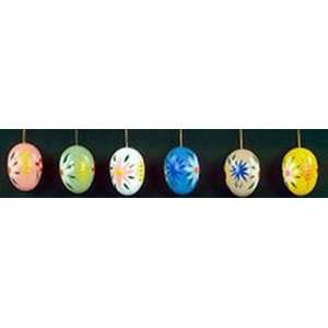  Set of 6 German Easter Egg Ornaments 
