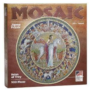  Mosaic Helen of Troy 500 Piece Round Puzzle Toys & Games