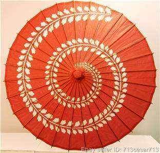 LOT of 5 Asian RED Wedding Parasol Umbrella Favor #E  