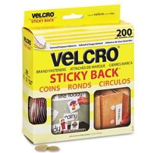  Velcro® Sticky Back® Hook & Loop Fasteners STRIP,DOT,.75 