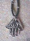 mystic all seeing eye hand bead pendant necklace aztec hamsa