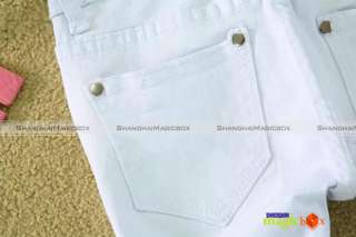 New Women Fashion Slim Fit Skinny Pencil Pants Trousers White WPT135 
