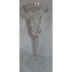  Vintage Clear Glass Candlestick 