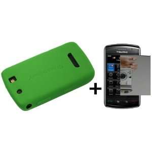  Green Silicone Soft Skin Case Cover for Blackberry Thunder 