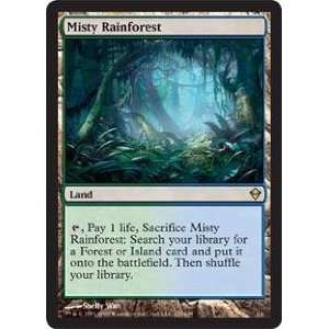 Misty Rainforest   Magic the Gathering Zendikar  Toys & Games 