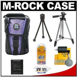  M ROCK 647 Niagara Camera Case (Black/Lilac/Purple) + Tripod 