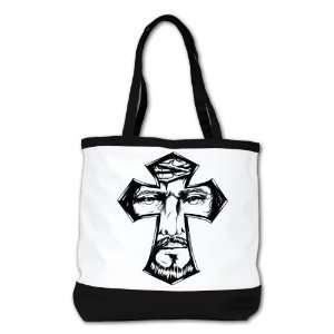   Bag Purse (2 Sided) Black Jesus Christ in Cross 
