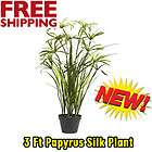 NEARLY NATURAL 3 FT PAPYRUS SILK PLANT BEAUTIFUL DROOPING LEAVES AT 