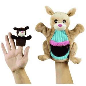  Manhattan Toy Kangaroo Family Set Hand Puppet Toys 