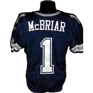  Mat McBriar #1 2006 Cowboys Game Used Navy Jersey 