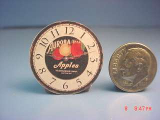 Dollhouse Miniature Vintage style Wall Clock CK118  