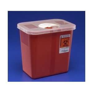  Kendall Sharps Container with Rotor Lid   2 Gallon Health 