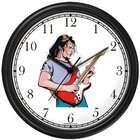 WatchBuddy Famous Rock & Roll Star Musician Playing Guitar Wall Clock 