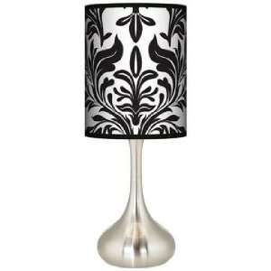  Black Tapestry Giclee Kiss Table Lamp