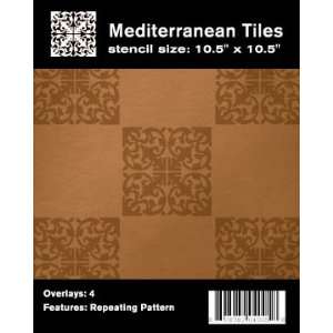 Mediterranean Tiles Wall Stencil