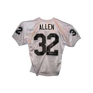  Signed Marcus Allen Uniform   Inscribed Career Stats 