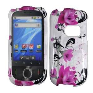  Purple Lily Hard Case Cover for Huawei Comet U8150 Cell 